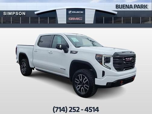 Summit White 2025 GMC Sierra 1500 AT4