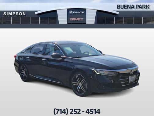 Black 2021 Honda Accord Touring 2.0T