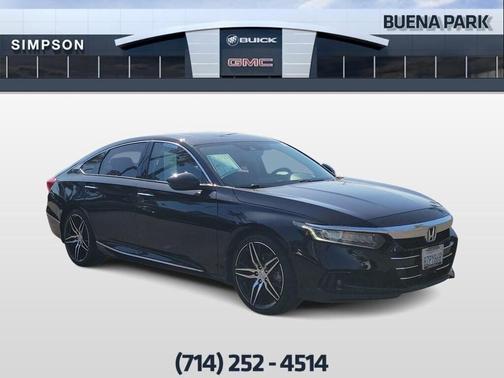 Black 2021 Honda Accord Touring 2.0T