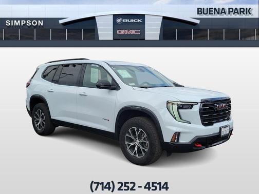 Glacier White 2026 GMC Acadia AT4