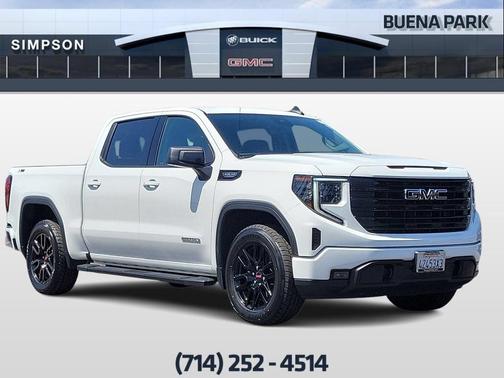 Summit White 2024 GMC Sierra 1500 Elevation