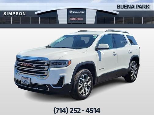 Summit White 2023 GMC Acadia SLE