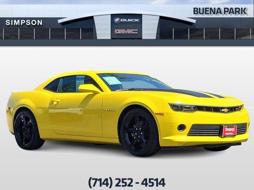 Bright Yellow 2015 Chevrolet Camaro 2LT