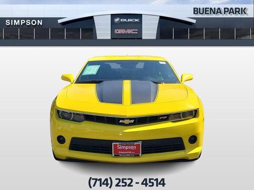 Bright Yellow 2015 Chevrolet Camaro 2LT