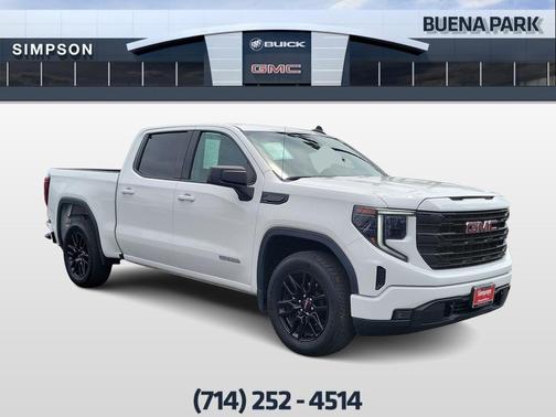 Summit White 2024 GMC Sierra 1500 Elevation