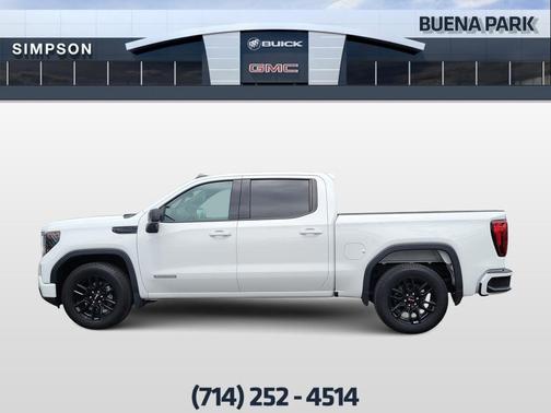 Summit White 2024 GMC Sierra 1500 Elevation