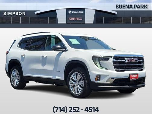 Summit White 2026 GMC Acadia Elevation