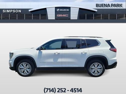 Summit White 2026 GMC Acadia Elevation