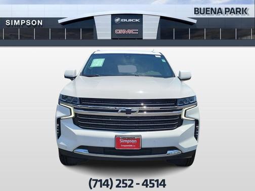 Summit White 2021 Chevrolet Tahoe LT