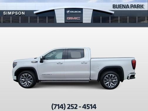 White Frost Tri-Coat 2024 GMC Sierra 1500 Denali
