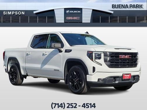 Summit White 2023 GMC Sierra 1500 Elevation