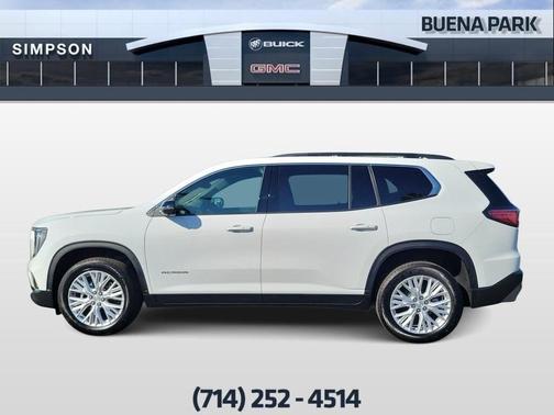 Summit White 2026 GMC Acadia Elevation