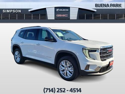 Summit White 2026 GMC Acadia Elevation