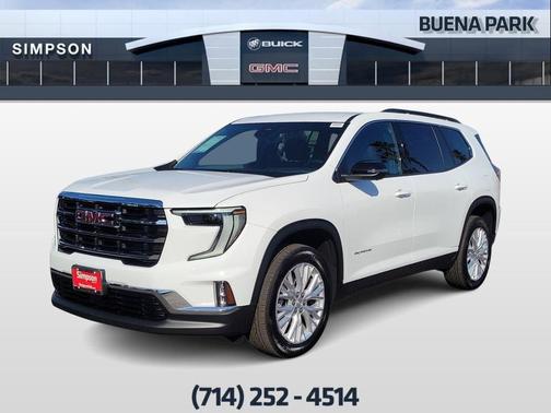 Summit White 2026 GMC Acadia Elevation
