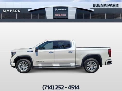 White Frost Tri-Coat 2024 GMC Sierra 1500 Denali