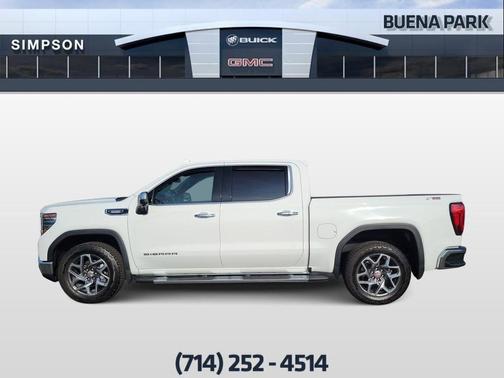 Summit White 2024 GMC Sierra 1500 SLT