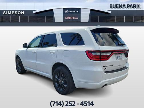 White 2022 Dodge Durango GT