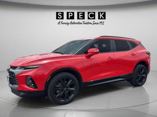 Red 2021 Chevrolet Blazer RS