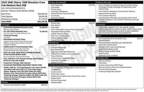 2022 GMC Sierra 1500 Elevation