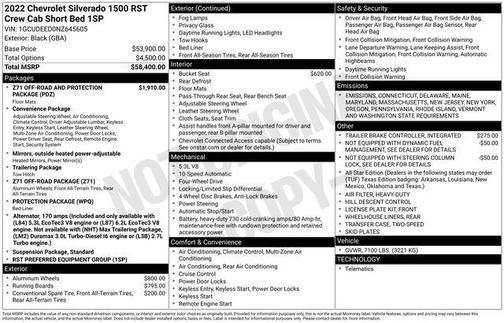 2022 Chevrolet Silverado 1500 RST