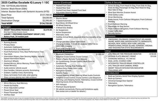 2025 Cadillac Escalade IQ Luxury 1