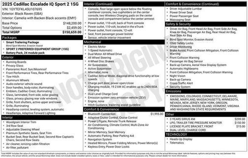 2025 Cadillac Escalade IQ Sport 2