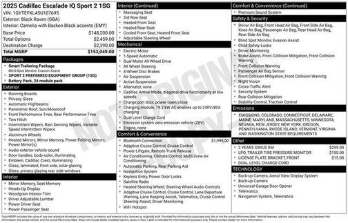 2025 Cadillac Escalade IQ Sport 2