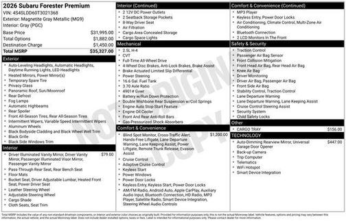 2026 Subaru Forester Premium