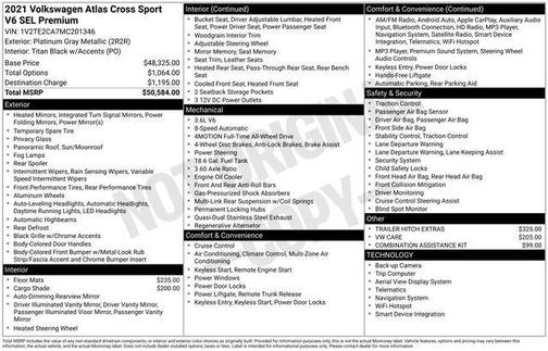 2021 Volkswagen Atlas Cross Sport 3.6L V6 SEL