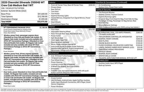 2020 Chevrolet Silverado 2500 WT