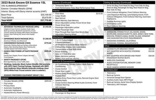 2023 Buick Encore GX Essence