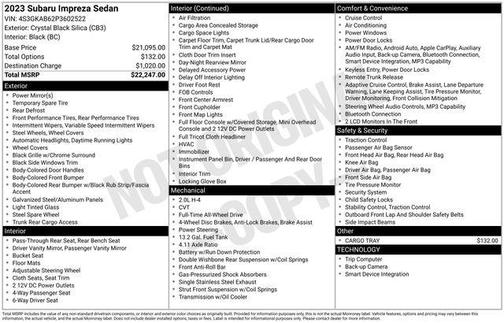 2023 Subaru Impreza Base