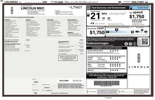 2017 Lincoln MKC Select