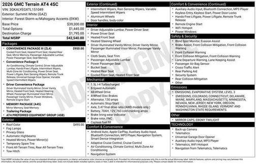 2026 GMC Terrain AWD AT4