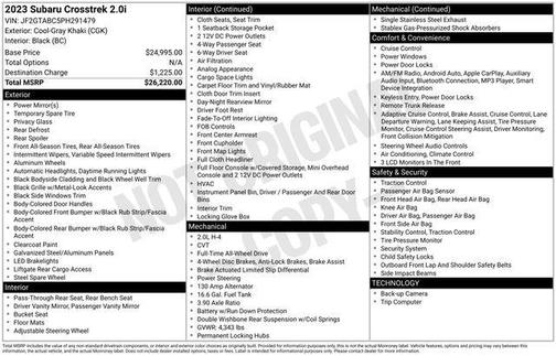 2023 Subaru Crosstrek Base