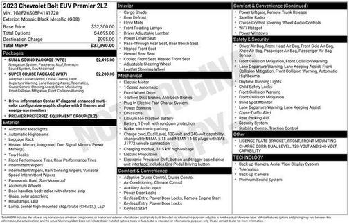 2023 Chevrolet Bolt EUV FWD Premier