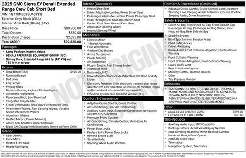 2025 GMC Sierra EV Extended Range Denali