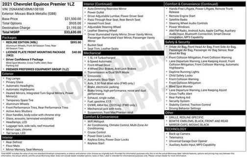 2021 Chevrolet Equinox Premier w/1LZ