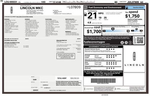 2018 Lincoln MKC Premiere