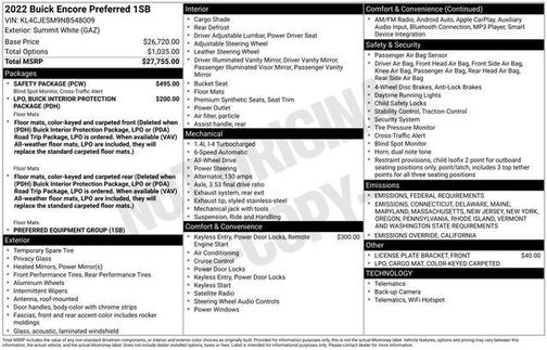 2022 Buick Encore Preferred