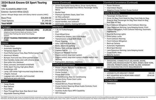 2024 Buick Encore GX Sport Touring