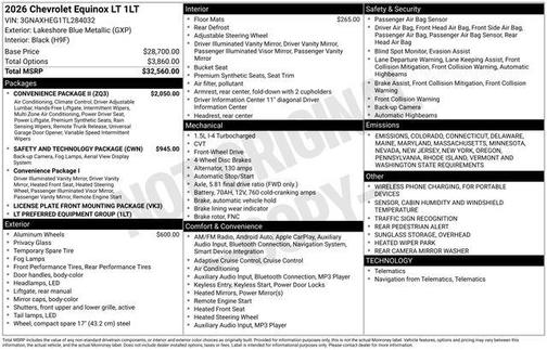 2026 Chevrolet Equinox 1LT