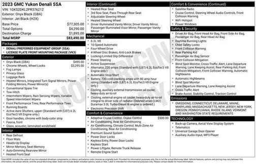 2023 GMC Yukon Denali