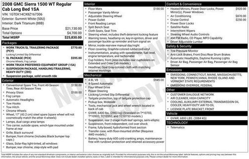 2008 GMC Sierra 1500 Work Truck