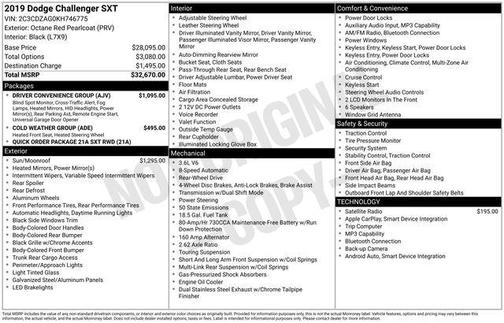 2019 Dodge Challenger SXT