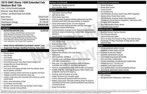 2015 GMC Sierra 1500 Base