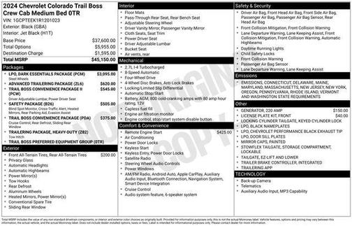 2024 Chevrolet Colorado Trail Boss
