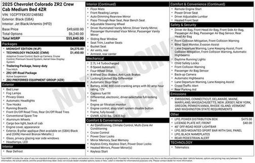 2025 Chevrolet Colorado ZR2