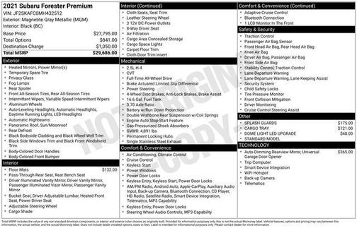 2021 Subaru Forester Premium