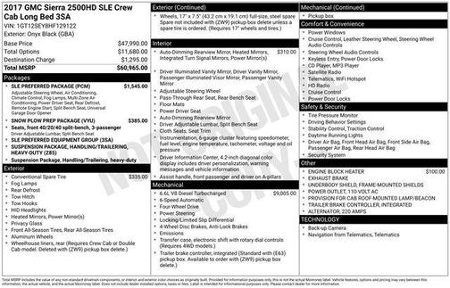 2017 GMC Sierra 2500 SLE